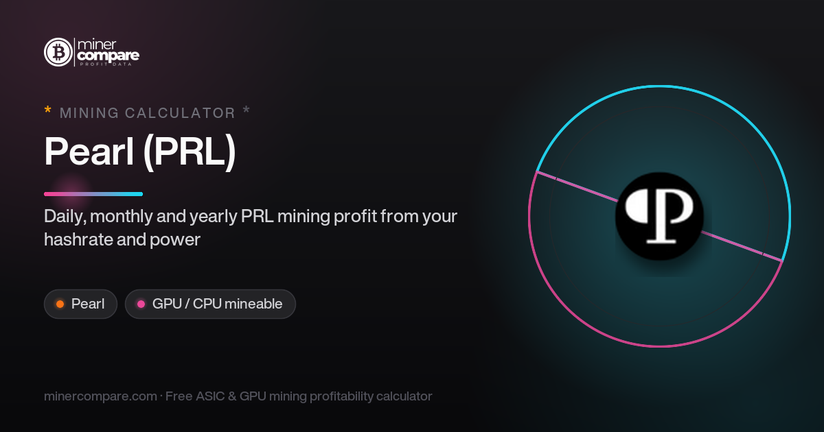 Pearl (PRL): Mining Calculator for Pearl